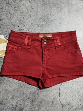 (NWT) NEW Galliano Y2K 00s Mini Shorts With Bow